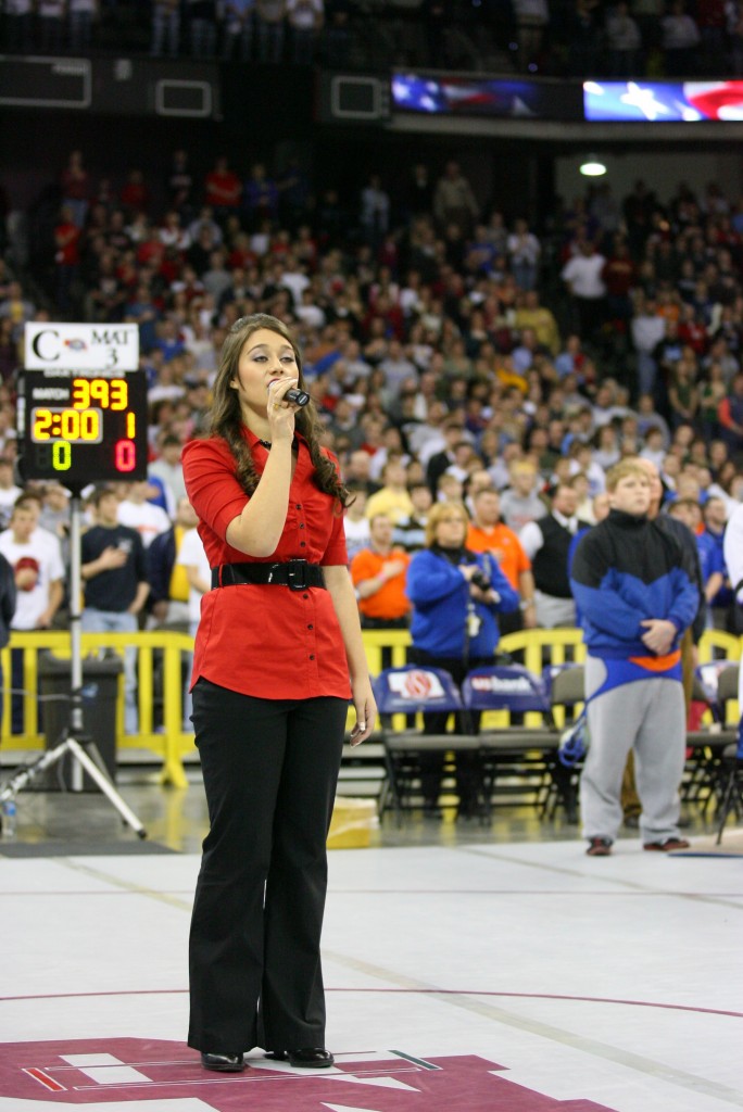 NSAA State Championships National Anthem Singer ...